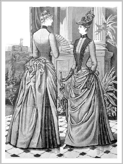 PROMENADING POLONAISE: Pattern 1068: Lady's Polonaise (1888)